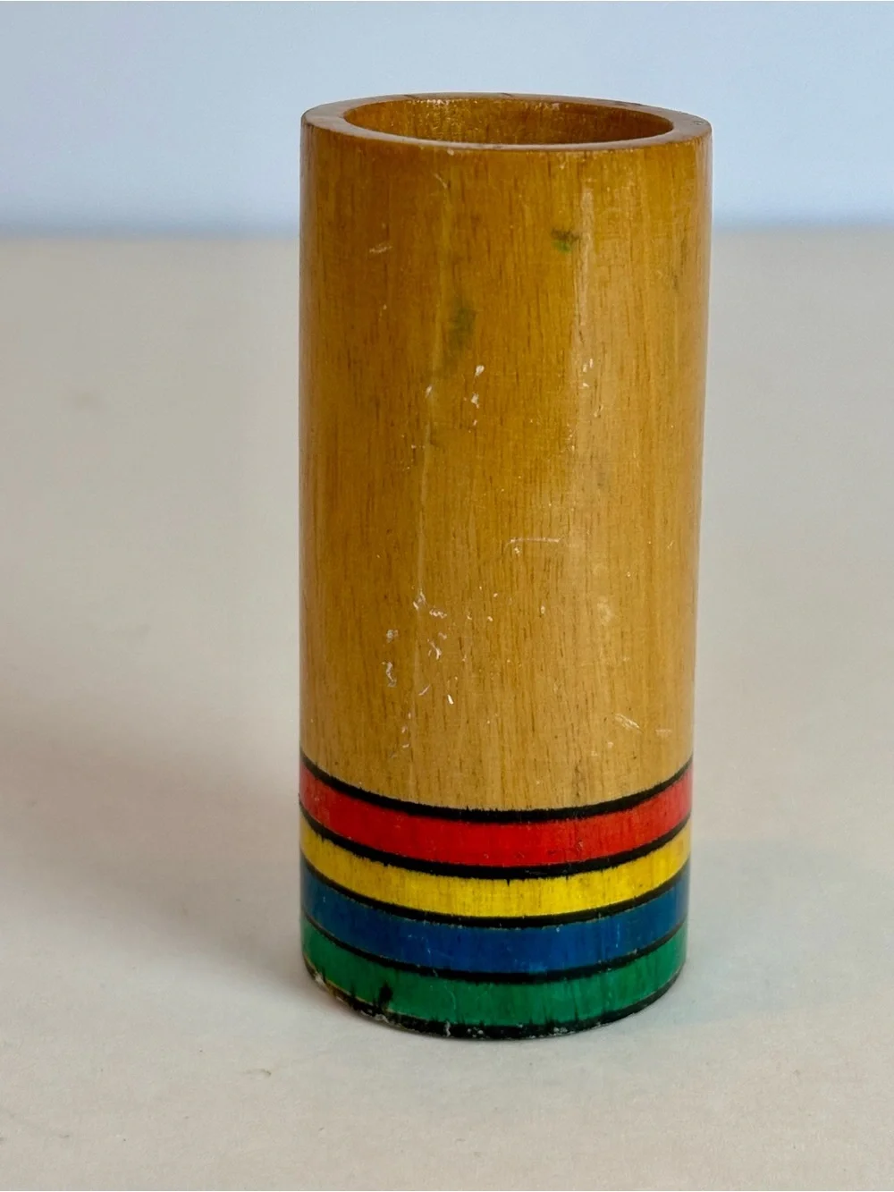 Hand-Painted Wooden Tropical Fish Cocktail Picks with Bamboo Holder Set of 12